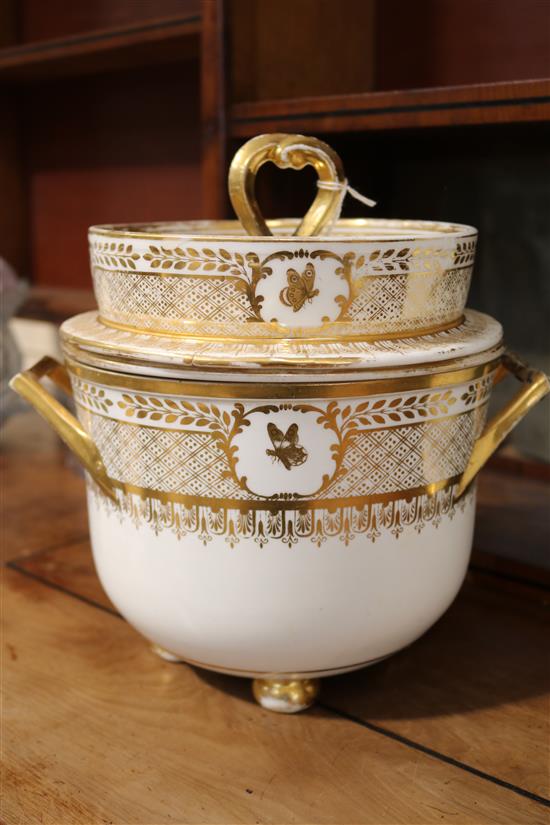 A pair of 19th century Paris porcelain ice pails